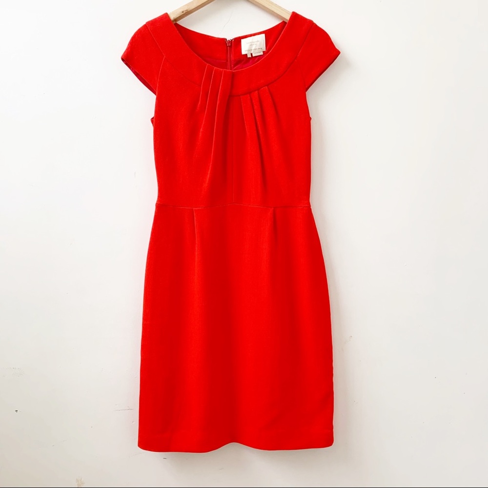 Kate Spade Red Cap-Sleeve Sheath Dress - Elegant Women's Dress